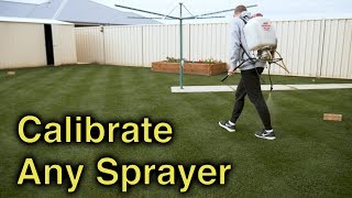 The Best Way To Calibrate Your Backpack Sprayer [upl. by Acirre]