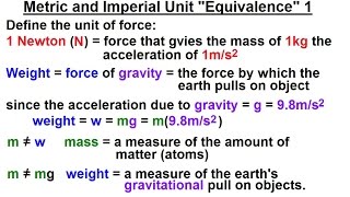 Physics CH 05 Standard Units 3 of 41 Maritime and Imperial Unit quotEquivalencequot 1 [upl. by Crescint435]