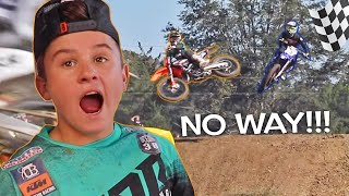 THE CRAZIEST SUPERCROSS RACE FROM MINI Os Battle To The Finish Line [upl. by Einafats]