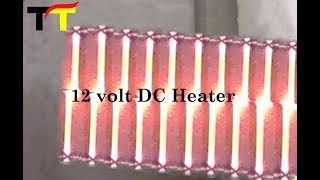 How to make 12 volts DC heater amazing trick of making 12volts DC heater through batteries [upl. by Hanahs]