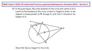 Q29  In the given figure PQ is the diameter of the circle with centre O R is a point on the [upl. by Rhine]