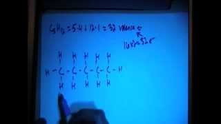 Pentane C5H12 Lewis Dot Structure [upl. by Ajnin]