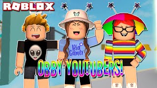 ENCONTREI A BIA GAMER E A CAROL TV😱  Obby Youtubers [upl. by Benji]