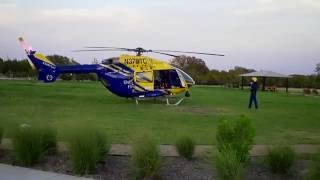 STAR Flight EMS helicopter full startup and takeoff in HD [upl. by Anaes]