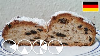 CHRISTSTOLLEN  WEIHNACHTSSTOLLEN Rezept [upl. by Jedthus939]