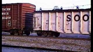 Southern Railway power leading train 171 at Spartanburg SC with a caboose on the rear 1989 [upl. by Pedroza]