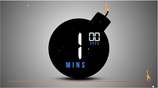 🔥 BOMB Timer Cuenta Atrás de 1 minuto con Música  Cuenta REGRESIVA 1 minute TIMER bomb💥loud [upl. by Olive]