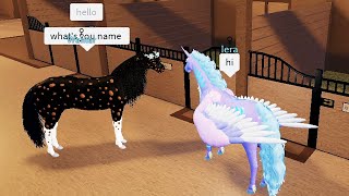 Стала Единорогом в Роблокс Мир Лошадей  HORSE WORLD ROBLOX  Огурчик [upl. by Neemsaj]