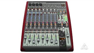 XENYX UFX1204 Analog Mixer and Multichannel USBFirewire Interface [upl. by Esilahs661]