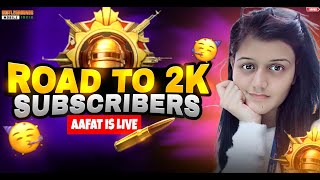 🇮🇳ROAD TO 2K unqgamer bgmi shortsfeeds shortsviral shorts girlgamerlive [upl. by Erine]