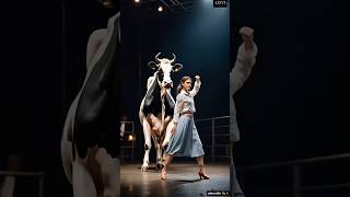 Woman performs fusion with cow on AGT agt performance live [upl. by Shaffer]