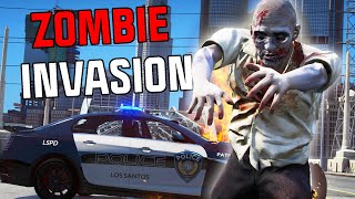 ZOMBIES INVADE THE SERVER  GTA RP [upl. by Cornie]