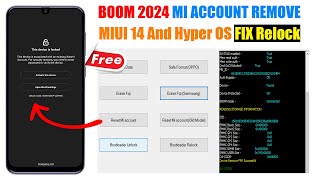 All Xiaomi Mi Account Remove 2024  Mi Account Unlock Tool  RedmiPoco Mi Account Bypass Fix Relock [upl. by Dragoon]