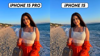 iPhone 15 VS iPhone 15 Pro  Camera Test [upl. by Skillern]