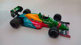 Minichamps Benetton B188 143 Scale Model F1 Car Review [upl. by Elimay]