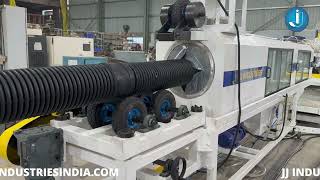 Double Wall Corrugated DWC Pipe Machine by JJ Industries [upl. by Relyuhcs]