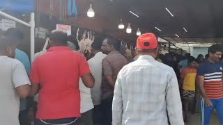 best chiken and mutton stall in Bangalore avalahalli chiken and mutton stall goat cuttingskils [upl. by Assirrec]