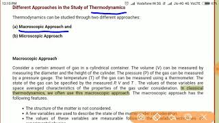 Thermodynamics 2macroscopic and microscopic approachtamilanna university [upl. by Accalia360]