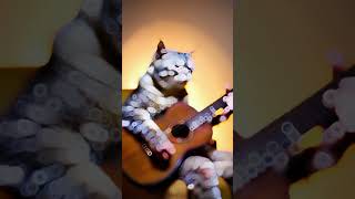 Old Cat Rocks Out on Guitar MustSee Talent 🎸🐱 [upl. by Frohman]