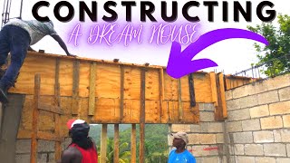 Constructing A Dream House In Jamaica  Lintel amp Belting  Jamaica Vlog 2022 [upl. by Gorrian159]