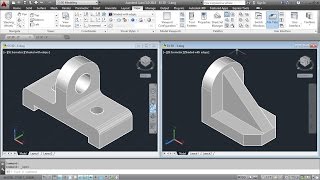 AutoCAD 3D Basics Training Exercises  2 of 3 [upl. by Ekez]