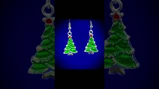 httpsbijouxdelphinecieetsycom christmas earrings handmadeaccessories handmade [upl. by Rebmik]