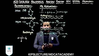 Acid Catalyzed Addition Reaction Mechanism of Aldehydes and Ketones  MDCAT ACADEMY [upl. by Neenej]