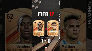 Osimhen VS Martinez FIFA EVOLUTION eafc24 fifa football shorts austor [upl. by Violetta702]