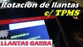 ¿Rotación de llantas en Auto con Sensores TPMS [upl. by Akemahs]