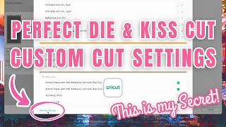 Customizing Your Cricut Settings for Perfect Stickers with this Hack 🤯 [upl. by Ssilem]