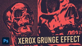 Grainy Xerox Grunge Effect Photoshop Tutorial [upl. by Emeline]