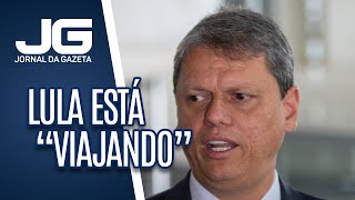 Tarcísio diz que Lula está viajando ao citálo como adversário em 2026 [upl. by Malo]