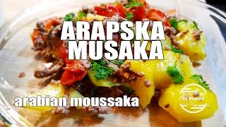 Arapska MUSAKA krompir 🥔 paradajz 🍅 Orijentalni ručak Recept [upl. by Ayotna]