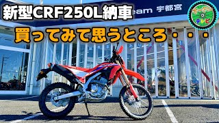 新型CRF250LS納車 買ってみて思う良い所＆悪い所 [upl. by Nnail868]