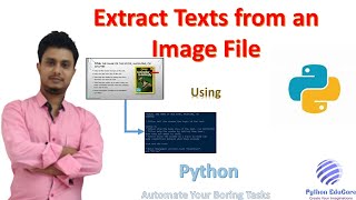 Extract texts from Image file using Python  pytesseract module [upl. by Norraj]