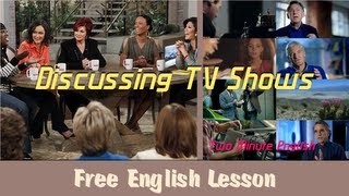 Discussing TV Shows  English Conversation Lesson [upl. by Chu]