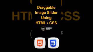 How to Build a Draggable Image Slider in HTML and CSS 📸shorts [upl. by Yentrok]