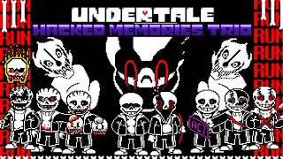 Undertale  Hacked Memories Trio  Phases 13  Battle Animation [upl. by Irap212]