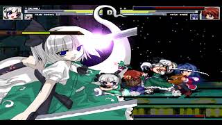 MUGEN Request Youmu Kurogane and Youmu Konpaku Kohaku VS X2 Random [upl. by Gentes157]