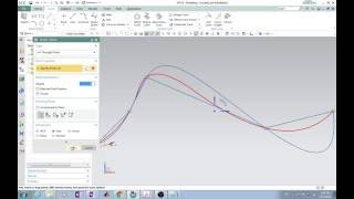 NX 10 Draw spline curve through points from file [upl. by Repsihw]