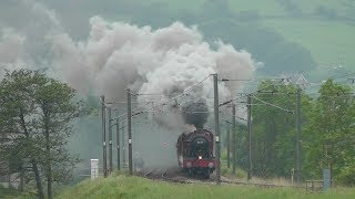 5972 Hogwarts Castle Olton Hall on fine form on The Wizards Express  7th June 2014 [upl. by Ykvir]