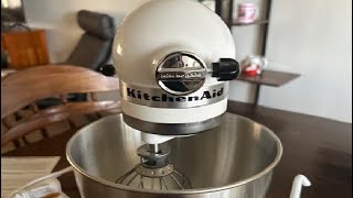 KitchenAid Classic Series 4 5 Quart Tilt Head Stand Mixer K45SS Review [upl. by Lerad]