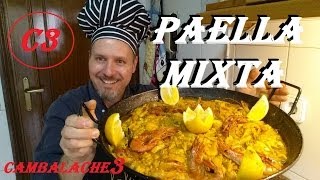 PAELLA MIXTA CARNE amp MARISCO FACIL Y SENCILLA [upl. by Delwin]