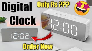 Digital Alarm Clock Unboxing amp Review  Digital Table Clock [upl. by Serene]