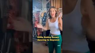 Millie Bobby Brown dancing to Beyoncé – Before I Let Go ✨ shorts milliebobbybrown beyonce [upl. by Kitty120]