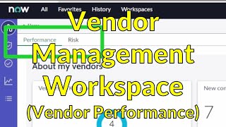 Vendor Management Workspace Vendor Performance [upl. by O'Doneven]