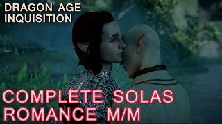 Dragon Age Inquisition Solas Romance with male Inquisitor  All Cutscenes Bi Solas Mod [upl. by Forward]