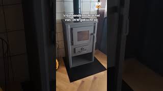 Houtkachel vrijstaand 12KW staal houtkachel woodburningstove houtbrander openhaard warmth [upl. by Reidar909]