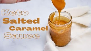 Keto Salted Caramel Sauce 👩‍🍳  Easy Sugar Free Caramel Sauce With Allulose  Sugar Free Caramel [upl. by Heti]