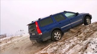 Volvo XC70 XC90 winter offroad Volvo AWD uphill test DDrive [upl. by Rellia]